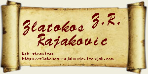 Zlatokos Rajaković vizit kartica